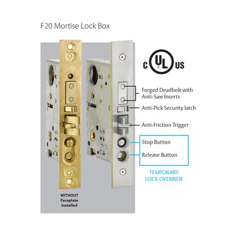 steel mostise lockset box|emtek mortise lock box.